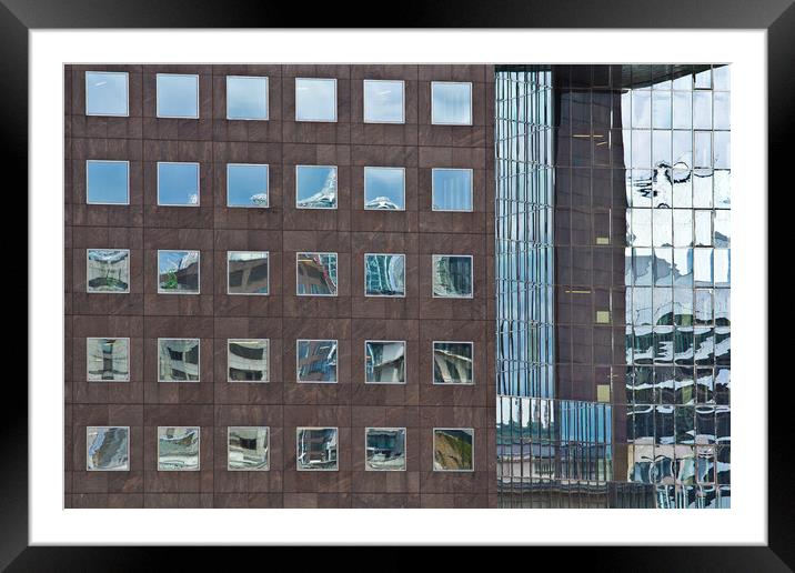 London reflections Framed Mounted Print by David Pyatt