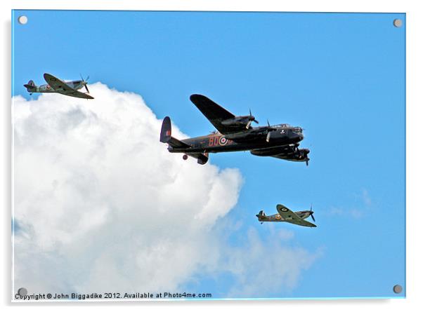 Battle of Britain Memorial Flight Acrylic by John Biggadike