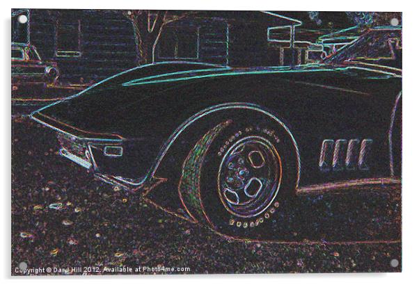 1968 Corvette Acrylic by Daryl Hill