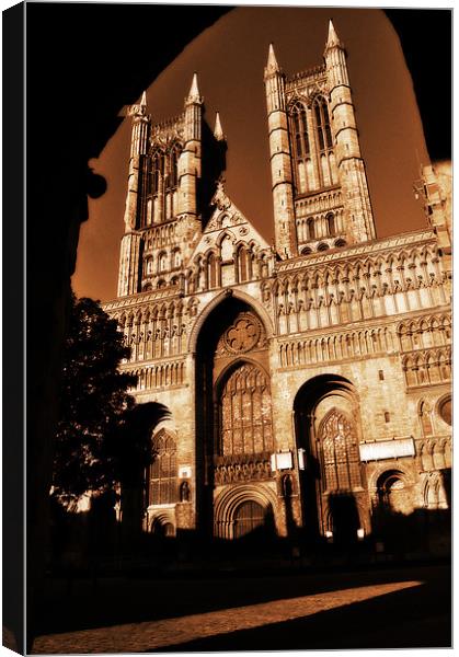 Lincoln Catherdral Canvas Print by Milena Barczak