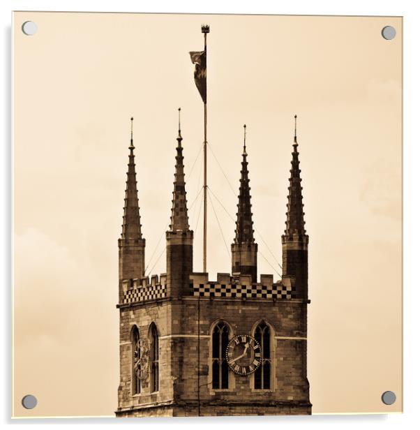 Southwark Cathedral Acrylic by David Pyatt
