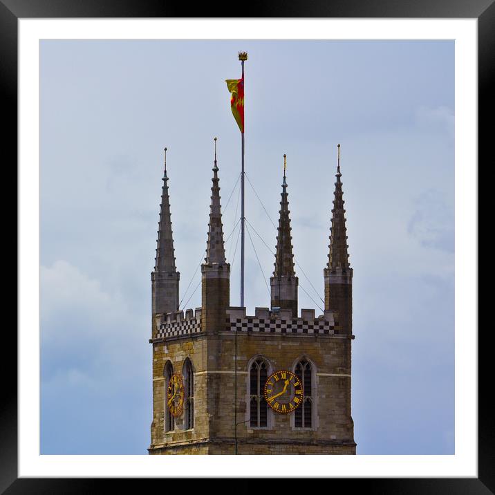 Southwark Cathedral Framed Mounted Print by David Pyatt