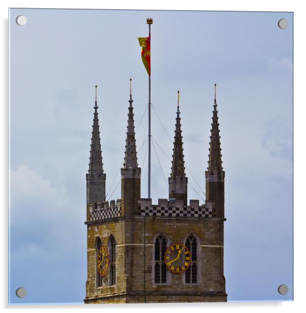 Southwark Cathedral Acrylic by David Pyatt