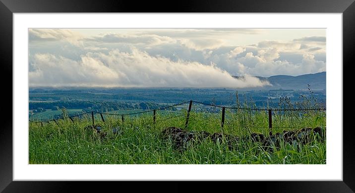 Low clouds in the evening Framed Mounted Print by Kevin Dobie