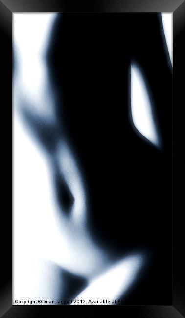 Nude Torso Framed Print by Brian  Raggatt