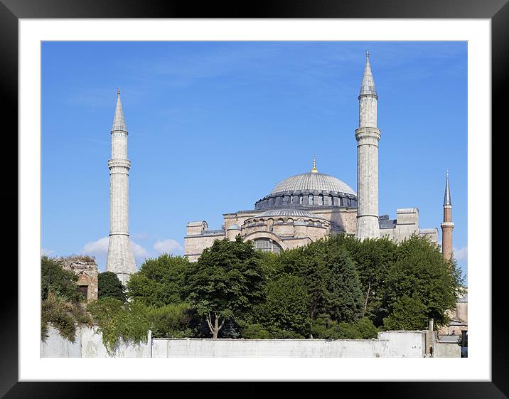 Other side of Hagia Sophia Framed Mounted Print by Arfabita  