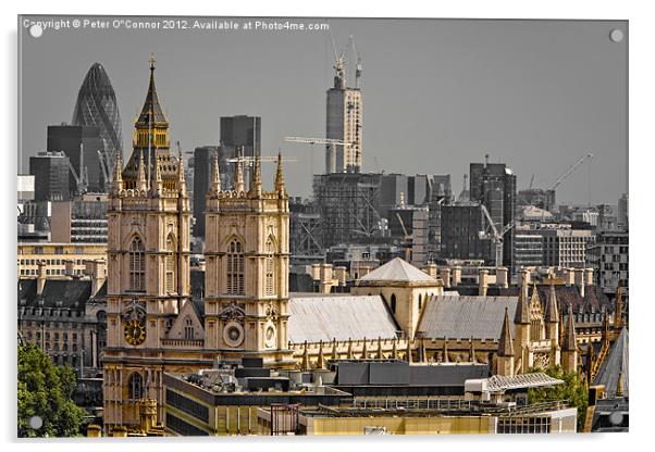 London Skyline Acrylic by Canvas Landscape Peter O'Connor