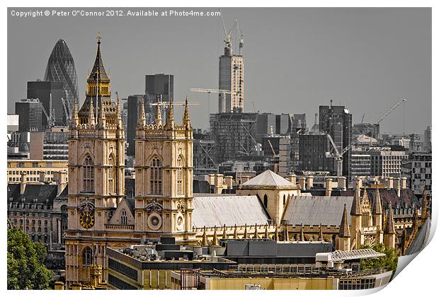 London Skyline Print by Canvas Landscape Peter O'Connor