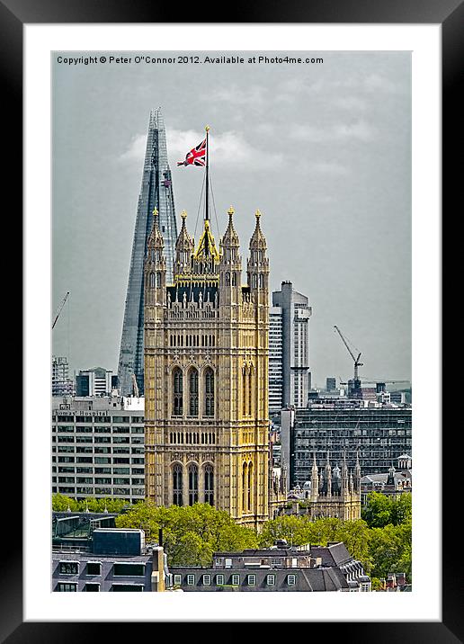London Town Framed Mounted Print by Canvas Landscape Peter O'Connor