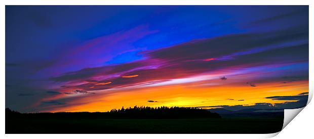 July evening sunset Print by Kevin Dobie