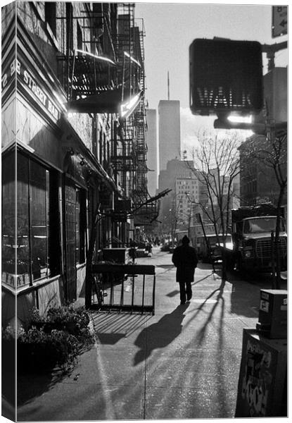 Walk New York, 1980s Canvas Print by Gary Eason