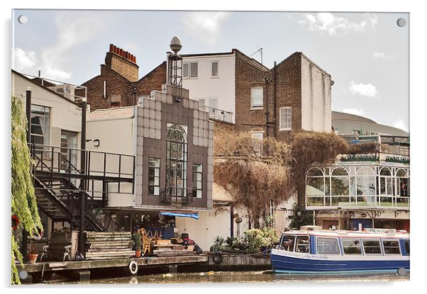 Camden Canal Acrylic by Dawn Cox