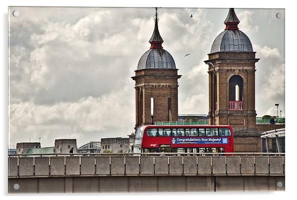 London Transport Acrylic by Dawn Cox