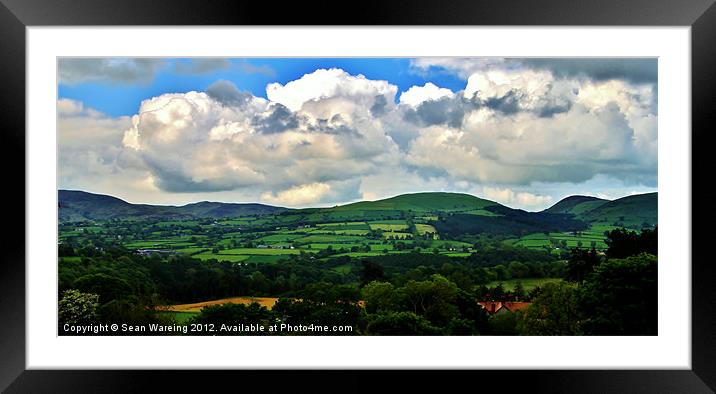 Fflintshire countryside Framed Mounted Print by Sean Wareing
