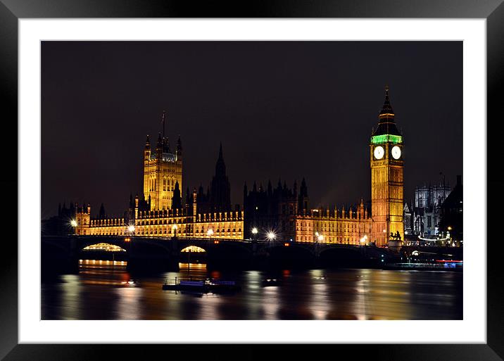 Houses of Parliament Framed Mounted Print by Ben Welsh