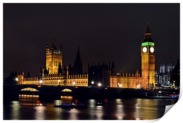 Houses of Parliament Print by Ben Welsh