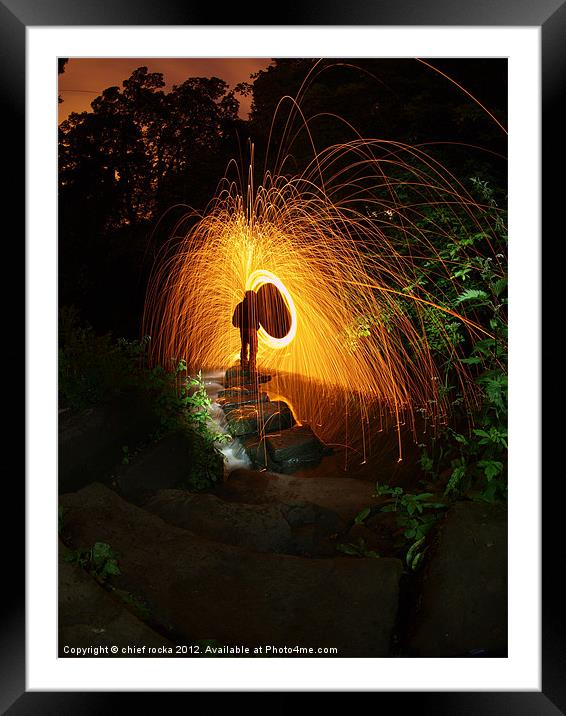 stepping stones Framed Mounted Print by chief rocka