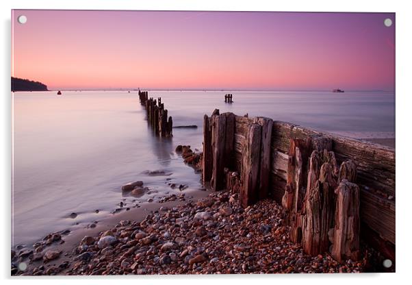 Bembridge Seafront Acrylic by Barry Maytum