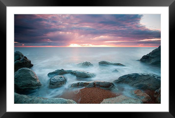 Just Before the Heavens Opened Framed Mounted Print by Barry Maytum