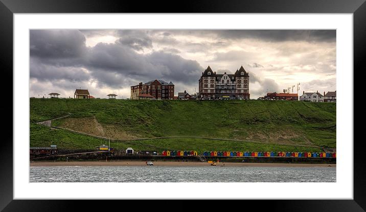 Whitby Beach Huts Framed Mounted Print by Tom Gomez