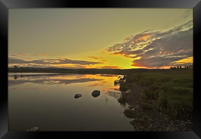 Reflected Evening Glory Framed Print by Paul Kyprianou