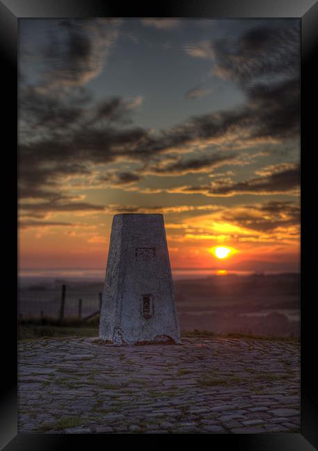 Sunset at the Summit Framed Print by Aran Smithson