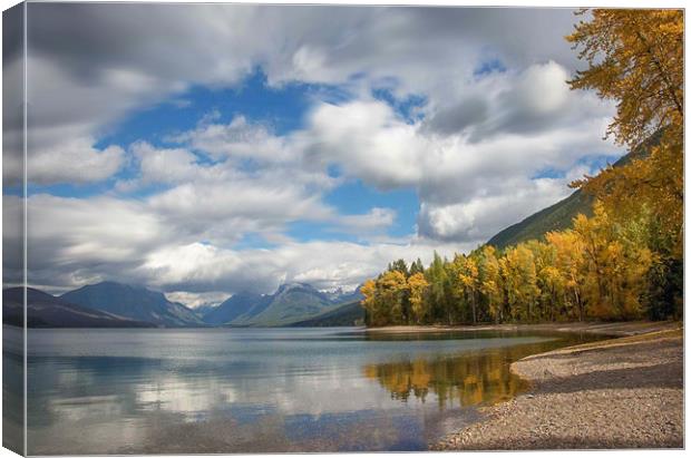 Glacier Lake Canvas Print by World Images