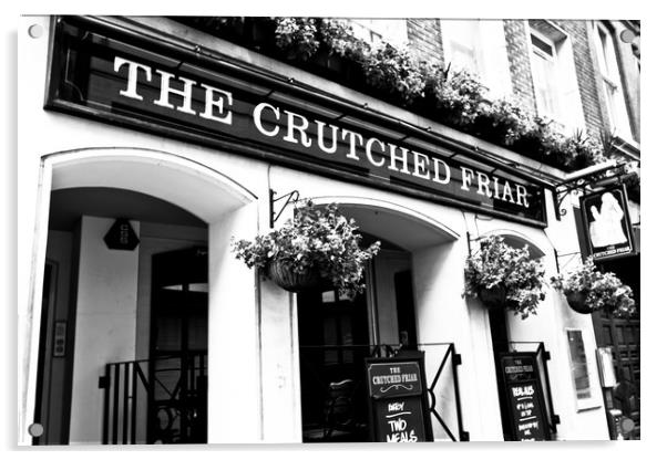 The Crutched Friar Pub London Acrylic by David Pyatt