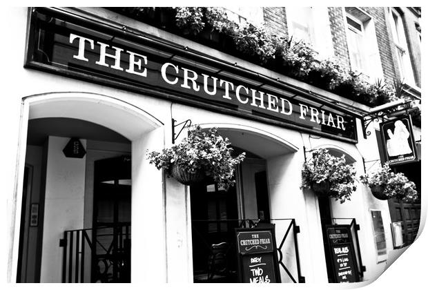 The Crutched Friar Pub London Print by David Pyatt