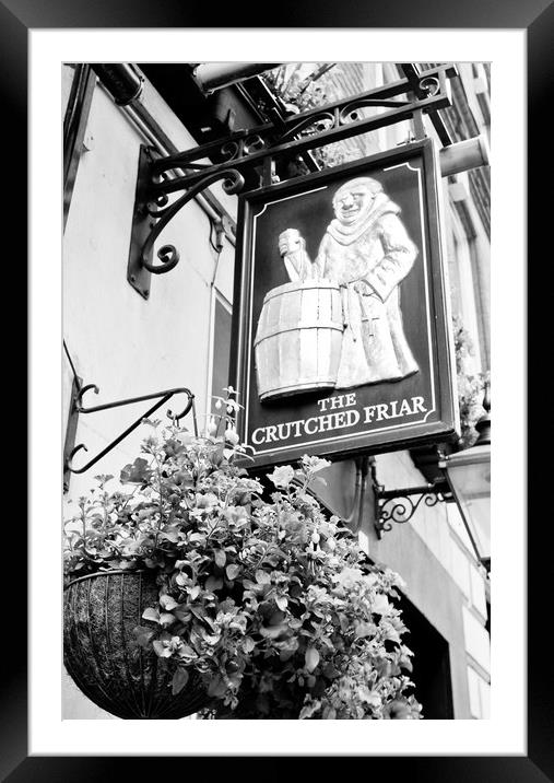 The Crutched Friar pub London Framed Mounted Print by David Pyatt