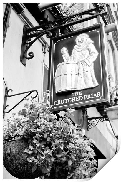 The Crutched Friar pub London Print by David Pyatt