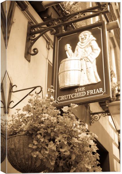 The Crutched Friar pub London Canvas Print by David Pyatt