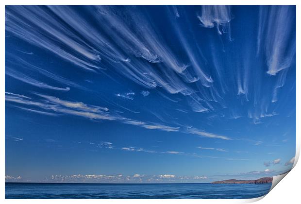 Cirrus Clouds over Cape Wrath  Print by Derek Beattie