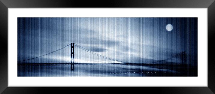 Moonlight Forth Bridge Framed Mounted Print by Kevin Dobie
