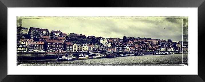 Whitby panorama Framed Mounted Print by Maria Tzamtzi Photography