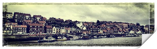 Whitby panorama Print by Maria Tzamtzi Photography