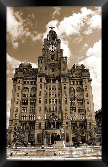 Iconic Liver Building, Liverpool's Crown Framed Print by Graham Parry