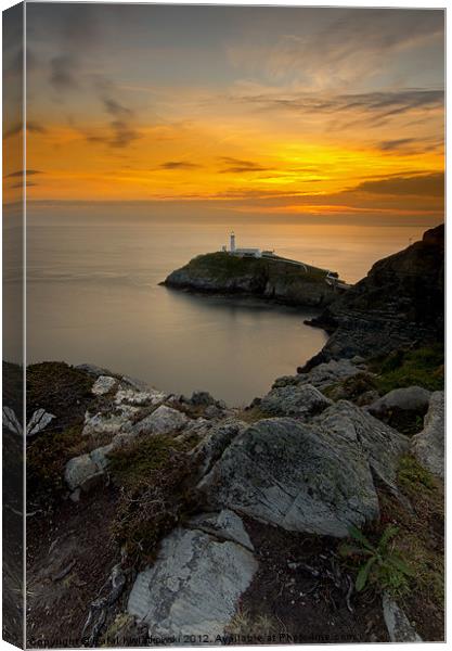South Stack Canvas Print by R K Photography