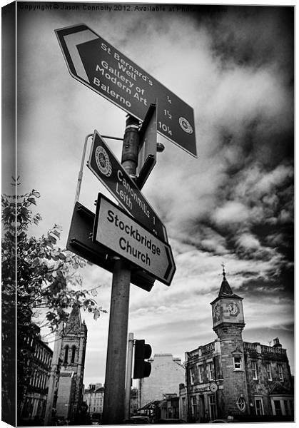 Deanhaugh Street, Edinburgh Canvas Print by Jason Connolly