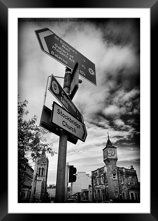 Deanhaugh Street, Edinburgh Framed Mounted Print by Jason Connolly