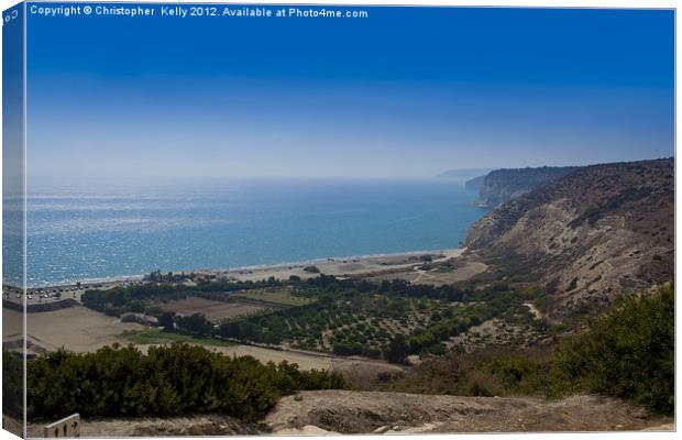 The Beautiful Kourion Beach, Canvas Print by Christopher Kelly