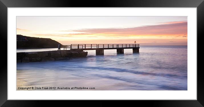 Sunrise Pier Framed Mounted Print by Chris Frost
