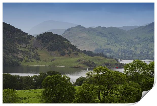 A Peep at Ullswater Print by Pauline Tims
