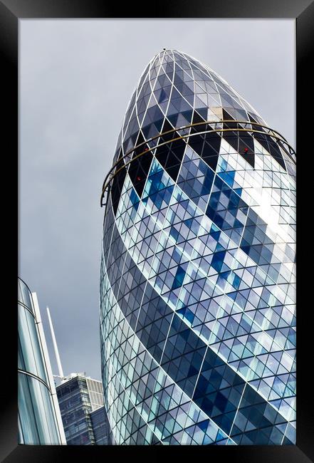 The Gherkin Building London Framed Print by David Pyatt