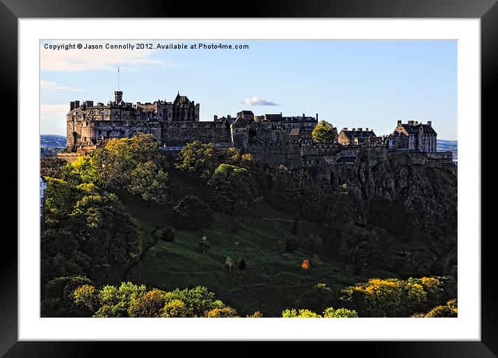 Edinburgh Castle Framed Mounted Print by Jason Connolly