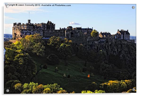 Edinburgh Castle Acrylic by Jason Connolly