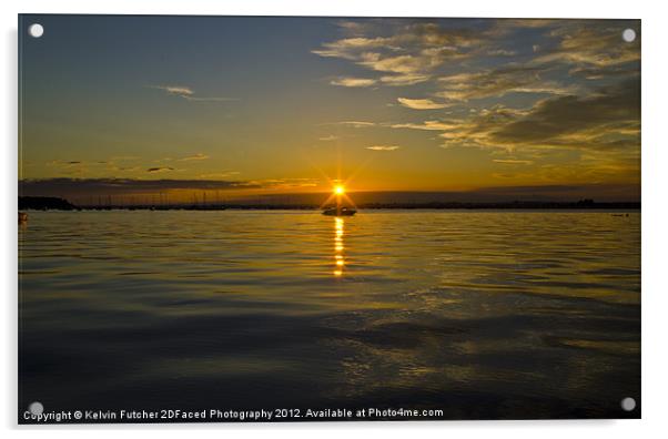 Tranquil Sunset Acrylic by Kelvin Futcher 2D Photography