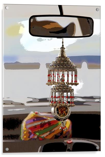 Indian taxi Danglers Acrylic by Arfabita  