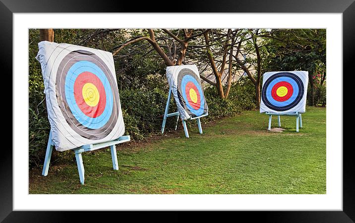 Concept: Too many targets no Focus Framed Mounted Print by Arfabita  