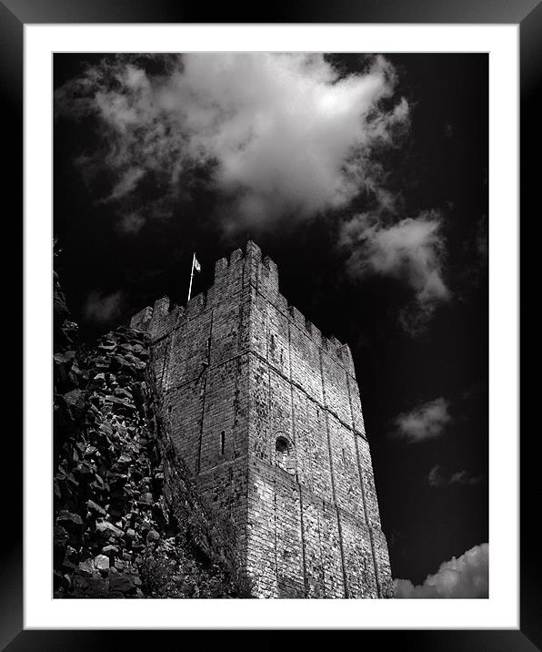 Richmond castle Framed Mounted Print by David Worthington